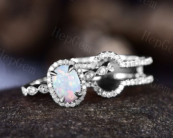 Gold Opal Ring,Opal Ring Set, Oval gem,Gold Ring, Sterling silver, Stacking Ring, Stacking Opal Ring, Gold Filled Ring, Personalized Gifts