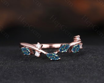 Natural Black Opal Ring Sterling Silver Black Opal Ring Fire Opal Ring Black Fire Opal Ring Marquise Black Opal Ring-October Birthstone Ring