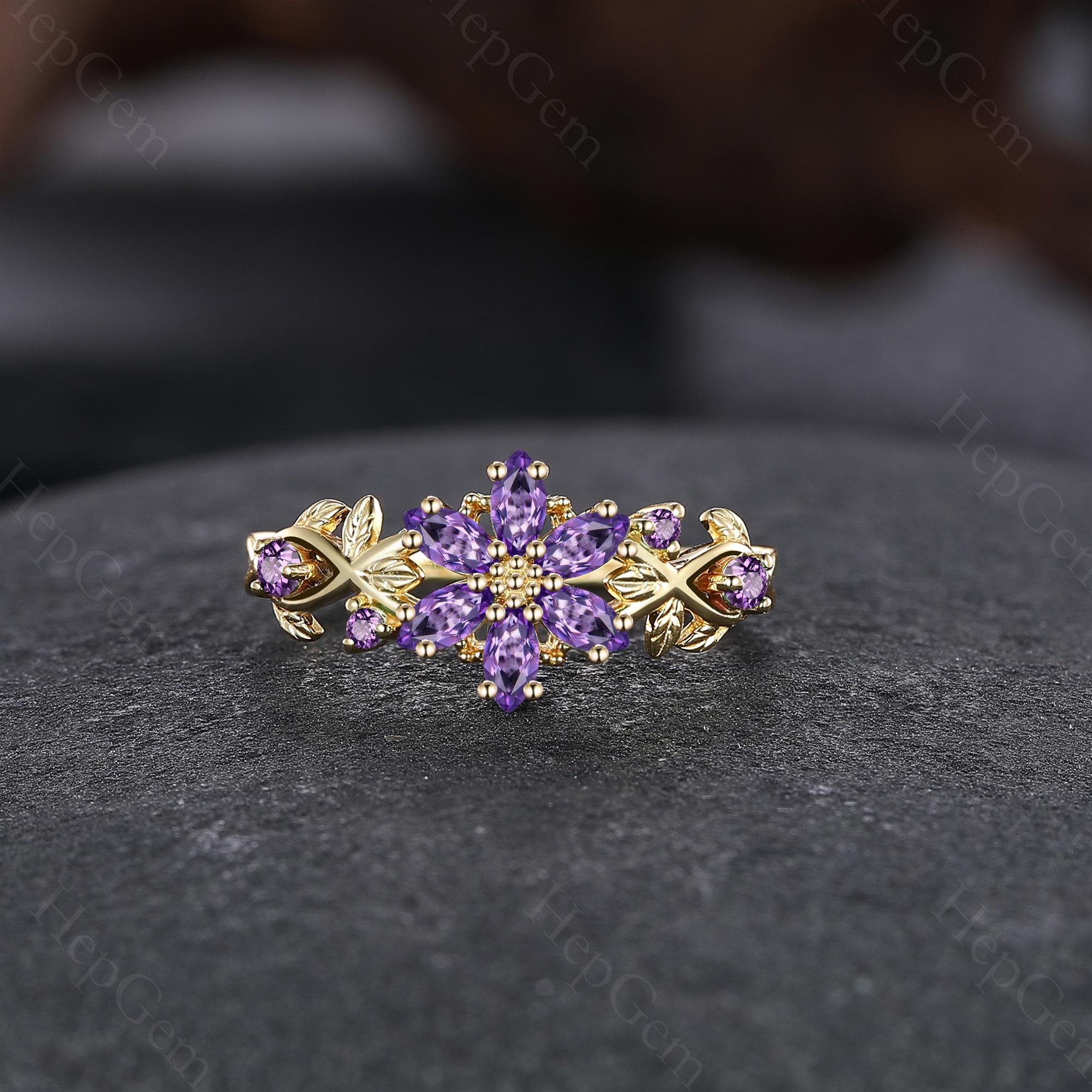 Amethyst ring - Etsy 日本