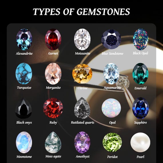 Unique Pear Moonstone Engagement Ring Set Black Gold Moonstone