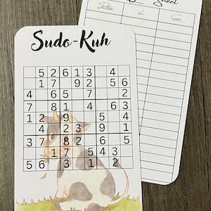 Sparchallenge Sudoku (-Kuh) Budget Sheet A6 Print version