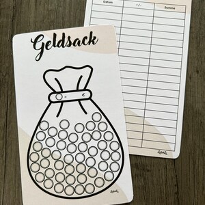 Sparchallenge Geldsack Challenge A6 Printversion