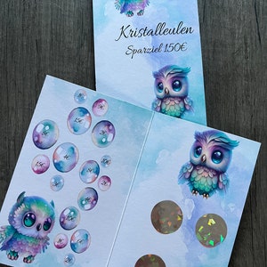 Klappkarte Kristalleulen Rubbel- Sparchallenge