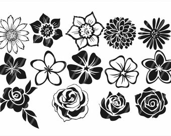 Flowers Svg Files Etsy