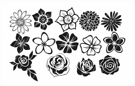 Flowers Svg Bundle Vector Digital File Eps Png Etsy | The Best Porn Website