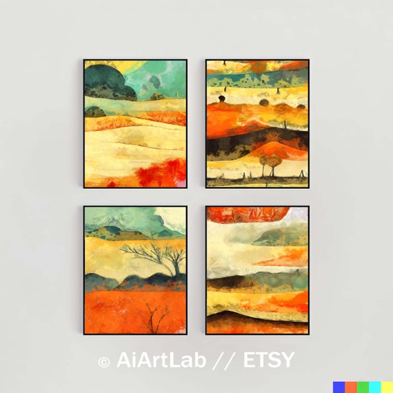 Printable Wall Art Fall Colors Wall Art Bedroom Wall Art Etsy