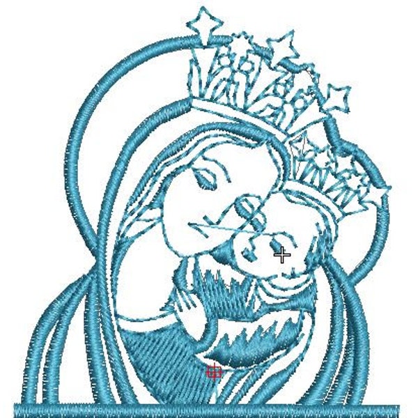 Mary Help of Christians Embroidery design