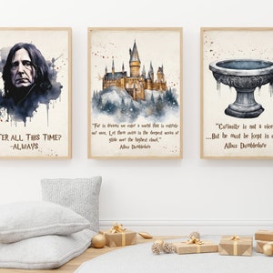 Wizarding World Printables Wall art; Magic School printable nursery; Wizarding World Quotes; Wizard Poster; Wizard Print; Wizard Decor