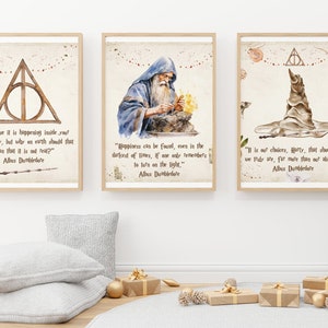 Wizarding World Printables Wall art; Magic School printable nursery; Wizarding World Quotes; Wizard Poster; Wizard Print; Wizard Decor