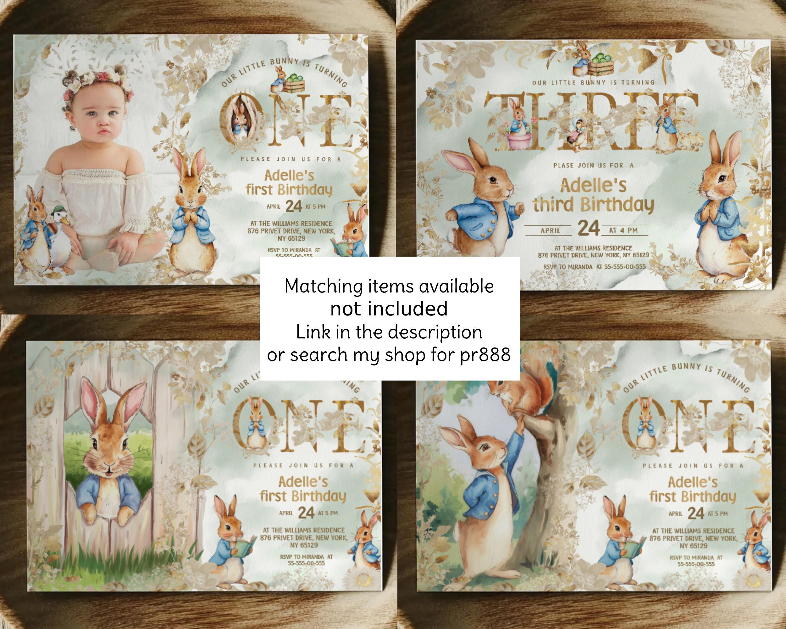 Peter Rabbit Biglietto Di Ringraziamento Stampabile O Biglietto Da