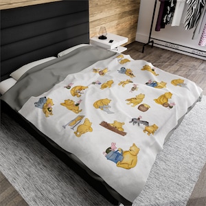 Winnie the Pooh Cozy Plush Blanket; Winnie the Pooh Baby Blanket