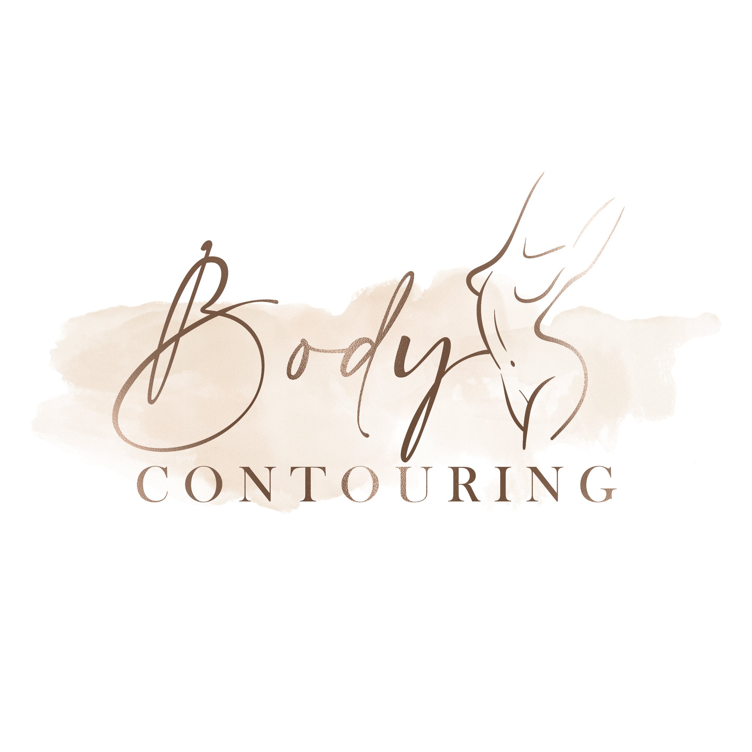 Custom Body Contouring Logo Design Premade Beauty Logo Wax Etsy