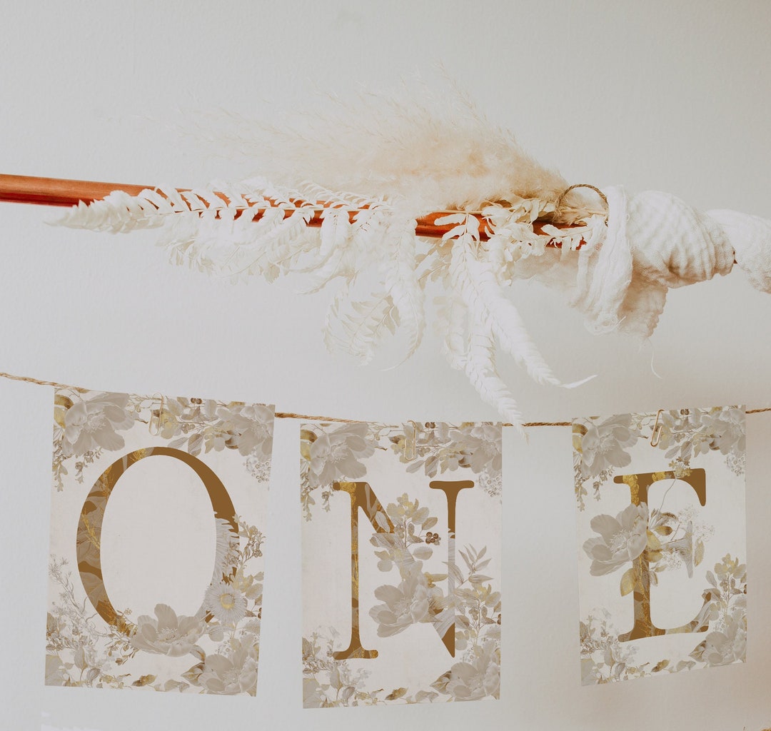 ONE First Birthday Banner Winnie the Pooh Birthday Party; Winnie Pooh ...