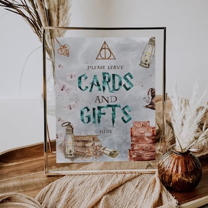 CARDS AND GIFTS; Wizard Baby Shower; Magic School Baby Shower template; Instant Download; ms7