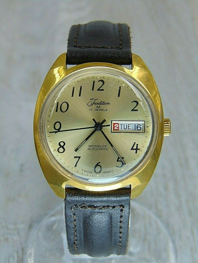Watch Tradition M Incabloc 17 jewels Automatic Very Rare Etsy
