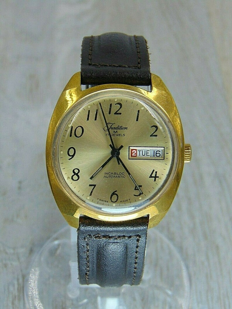 Watch Tradition M Incabloc 17 jewels Automatic Very Rare Etsy