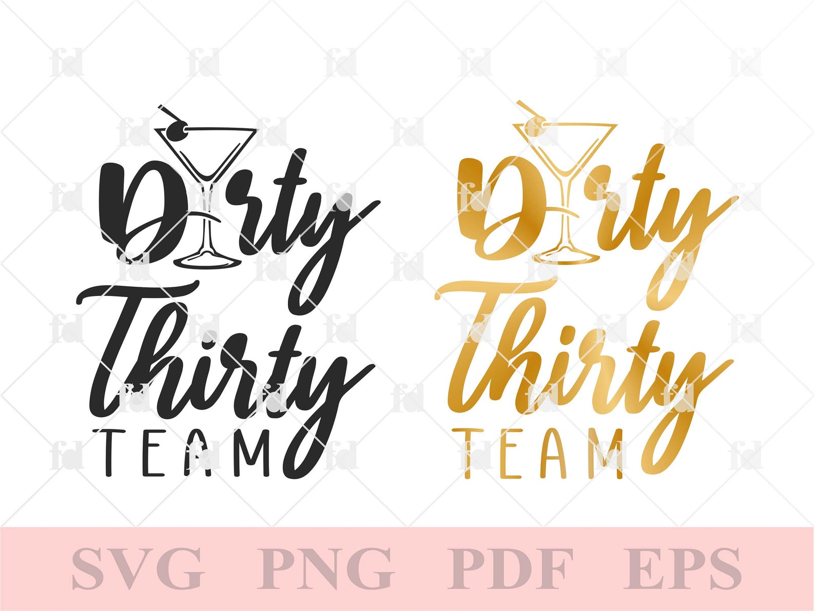 Download Dirty Thirty team SVG 30th Birthday svg Thirtieth Birthday | Etsy