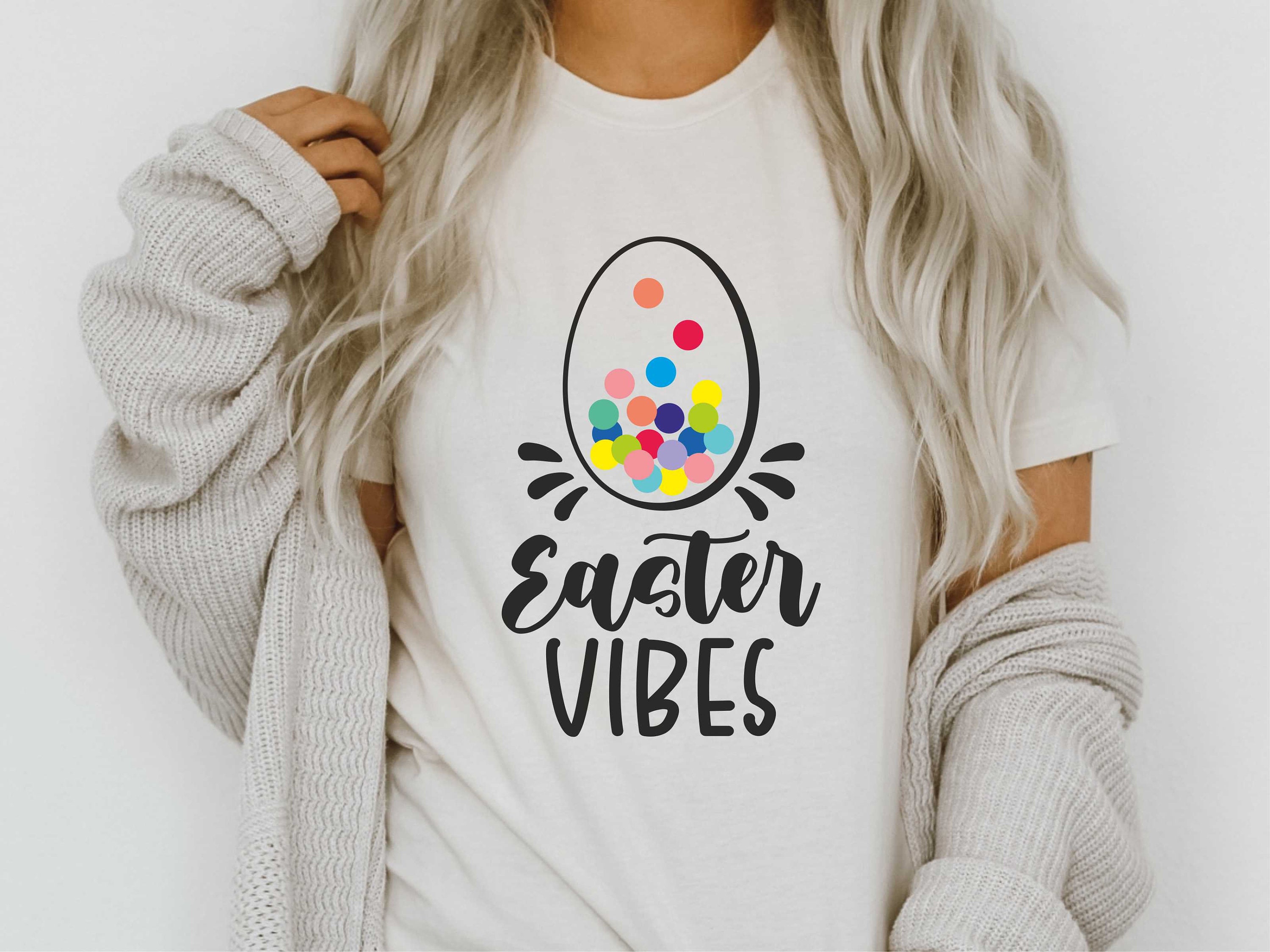 Easter Vibes svg Bunny svg Hoppy Easter svg Files Easter | Etsy