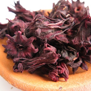 Dried Whole Flower Roselle Hibiscus  Tea / Hibiscus sabdariffa / 100% Natural / No color added / No additive