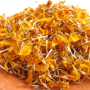 100% Dried Marigold Petal / Tagetes erecta / Flower tea / Herbal grade / Loose Herb / no preservative & pesticide