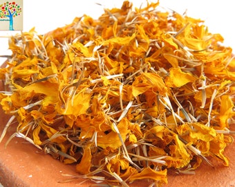 100% Dried Marigold Petal / Tagetes erecta / Flower tea / Herbal grade / Loose Herb / no preservative & pesticide