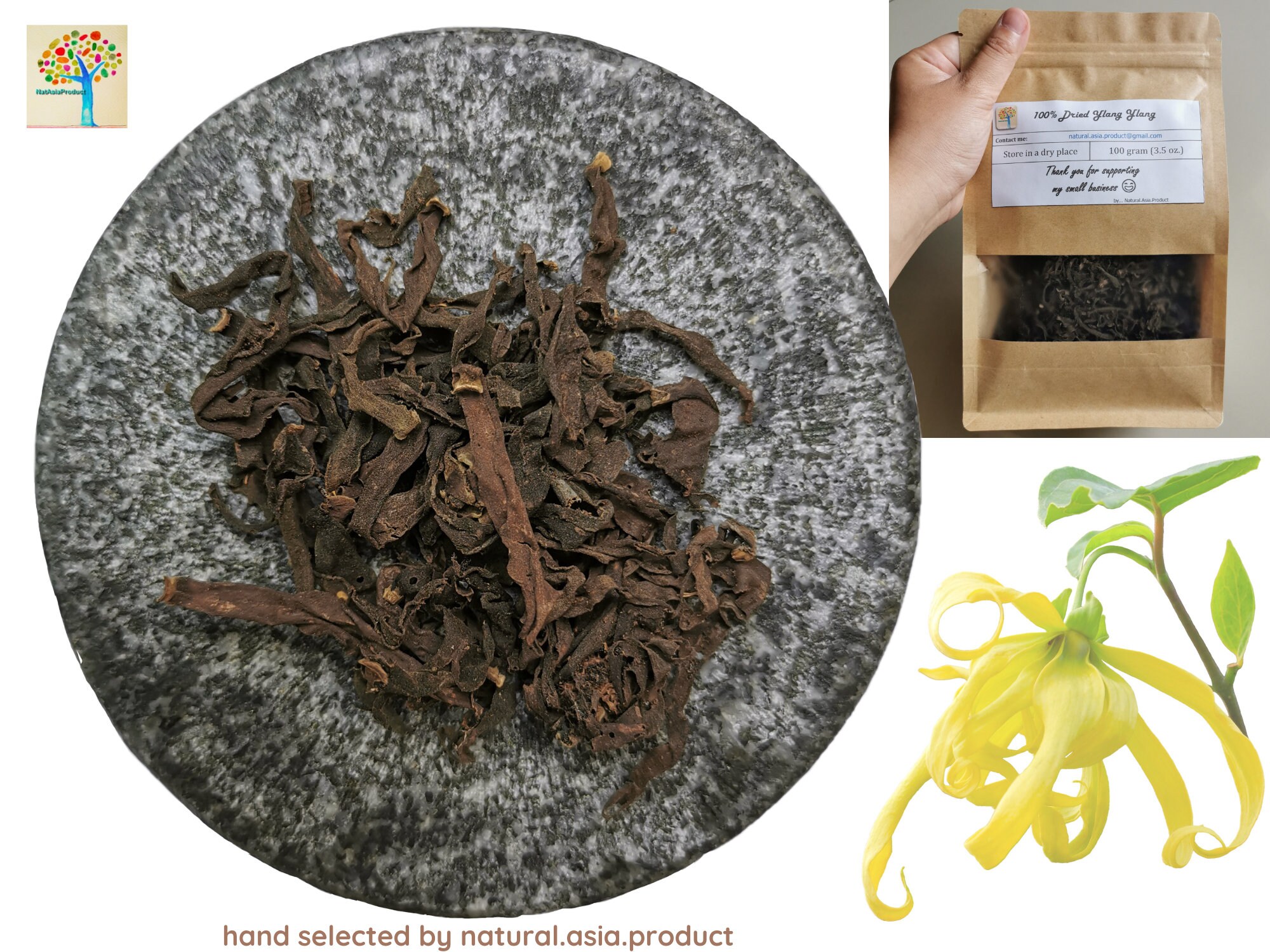 100 Dried Ylang Ylang Tea / Cananga Odorata / Flower Tea / Etsy