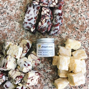 Biologische sojavrije tempeh-starter - tempecultuur - rhizopus-oligosporus met trackingnummer in fles