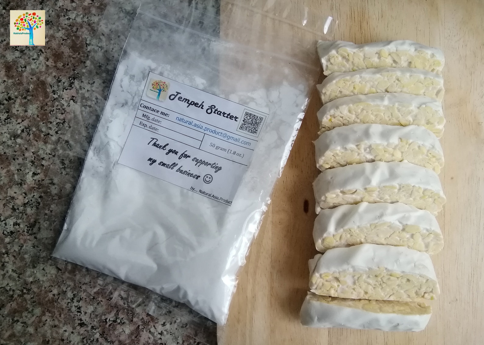 100 Soy Free Tempeh Starter Tempe Culture Etsy