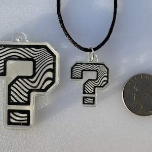 Tipper ? Orion charm necklace - question mark art