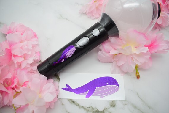 water bottle laptop purple whale sticker purple dreamy space whale ...