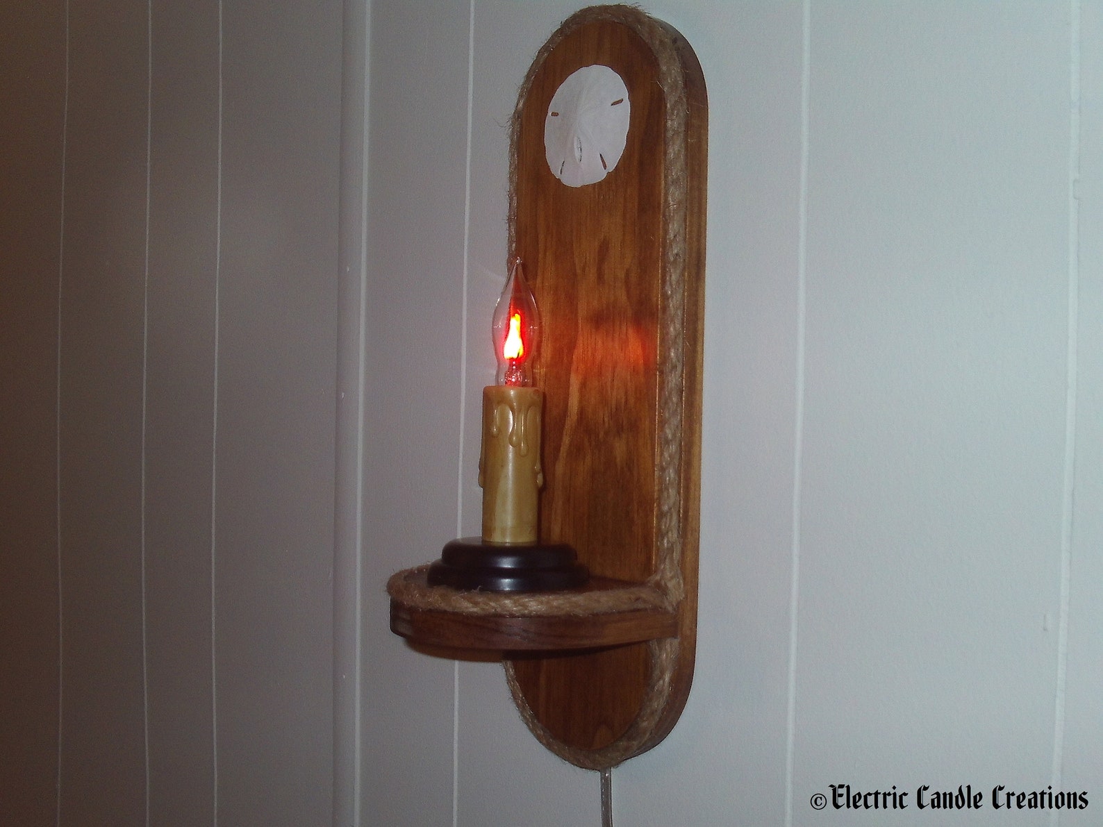 Nautical Electric Candle Wall Sconce pair Etsy