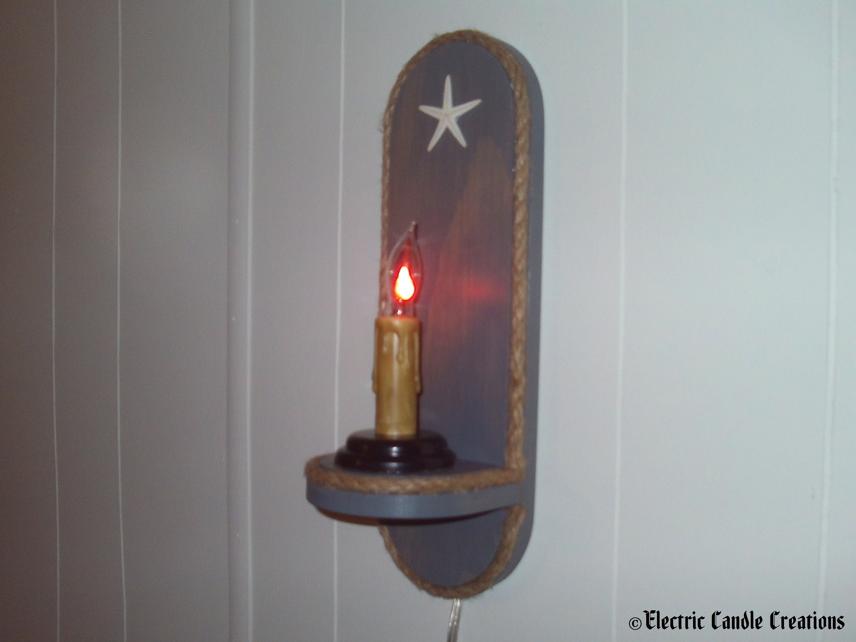Nautical Electric Candle Wall Sconce pair Etsy 日本