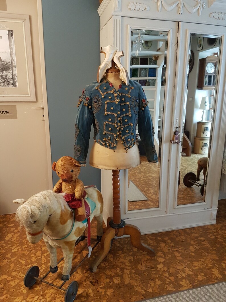 antique victorian dress edwardian dress antique dress Antique dress Victorian dress, Refreshing and old blue velvet jacket