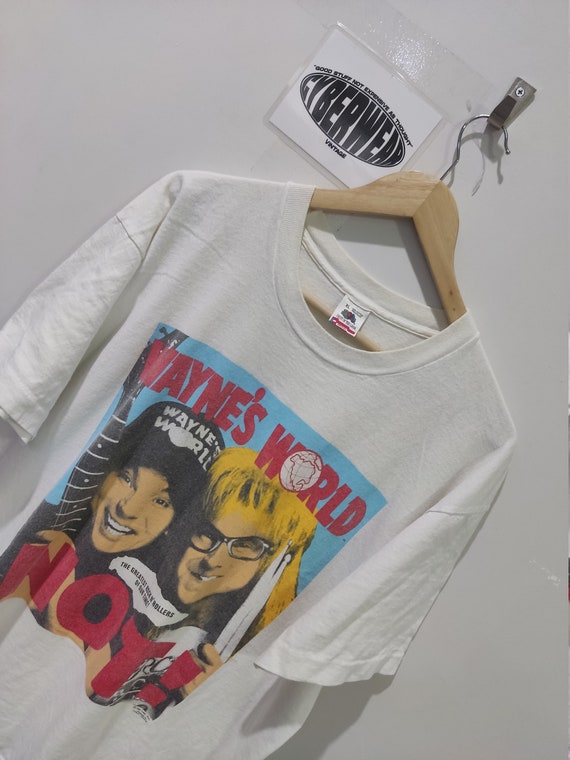 Vintage 1992 Wayne's World Not! T-Shirt Size XL 2… - image 2