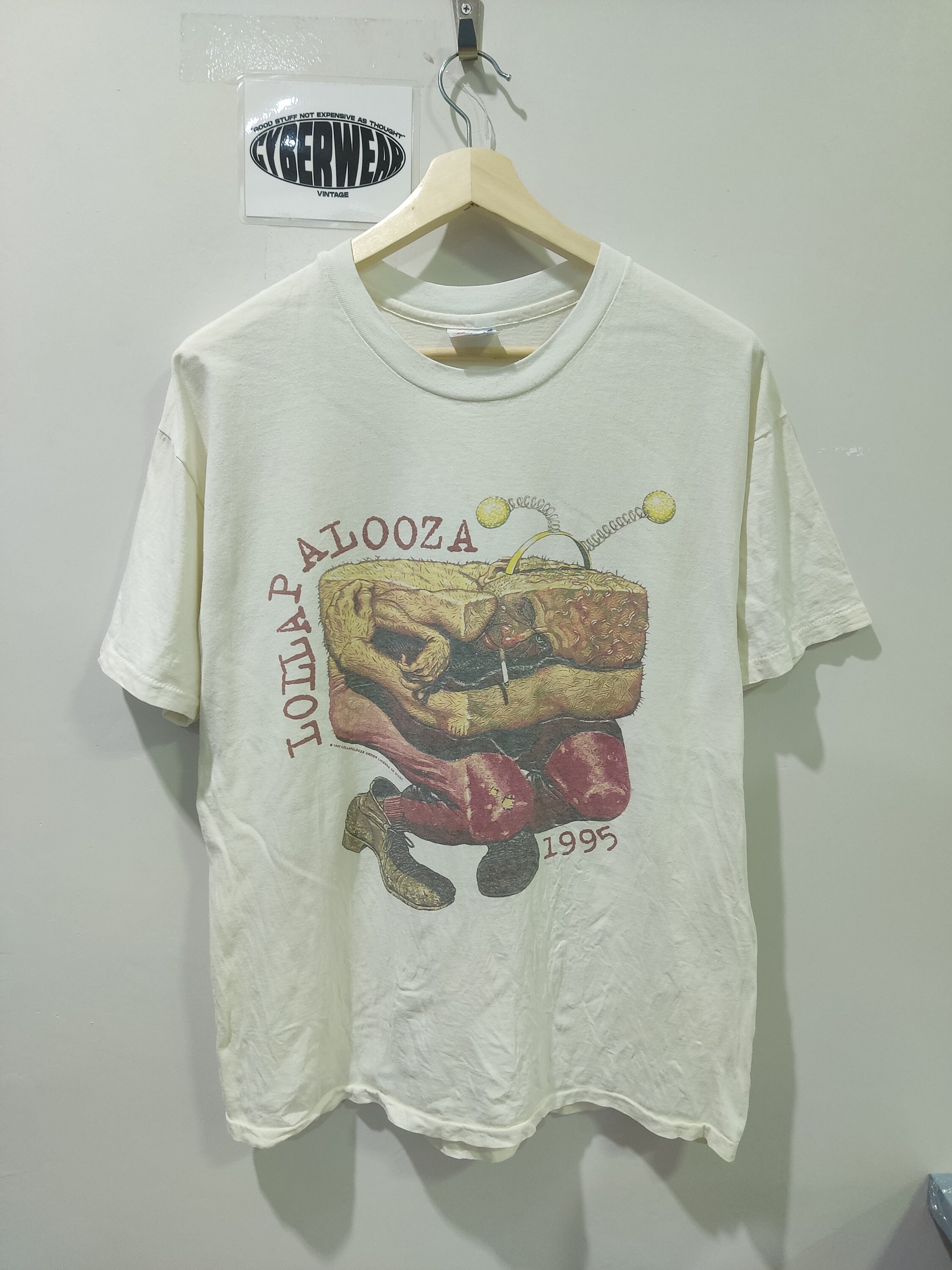 Vintage 1995 Lollapalooza Sandwich T-shirt, Single Stitch