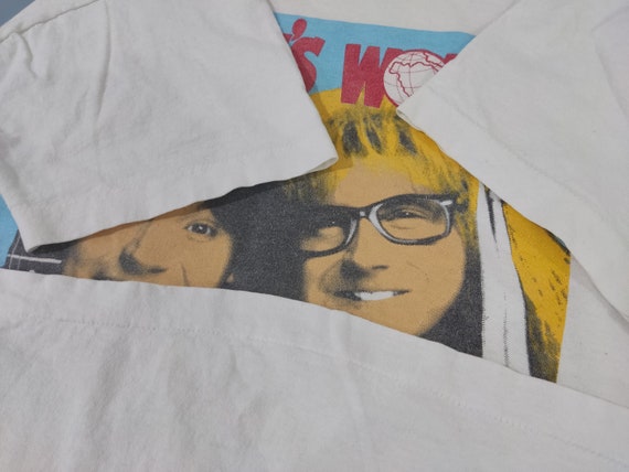 Vintage 1992 Wayne's World Not! T-Shirt Size XL 2… - image 6