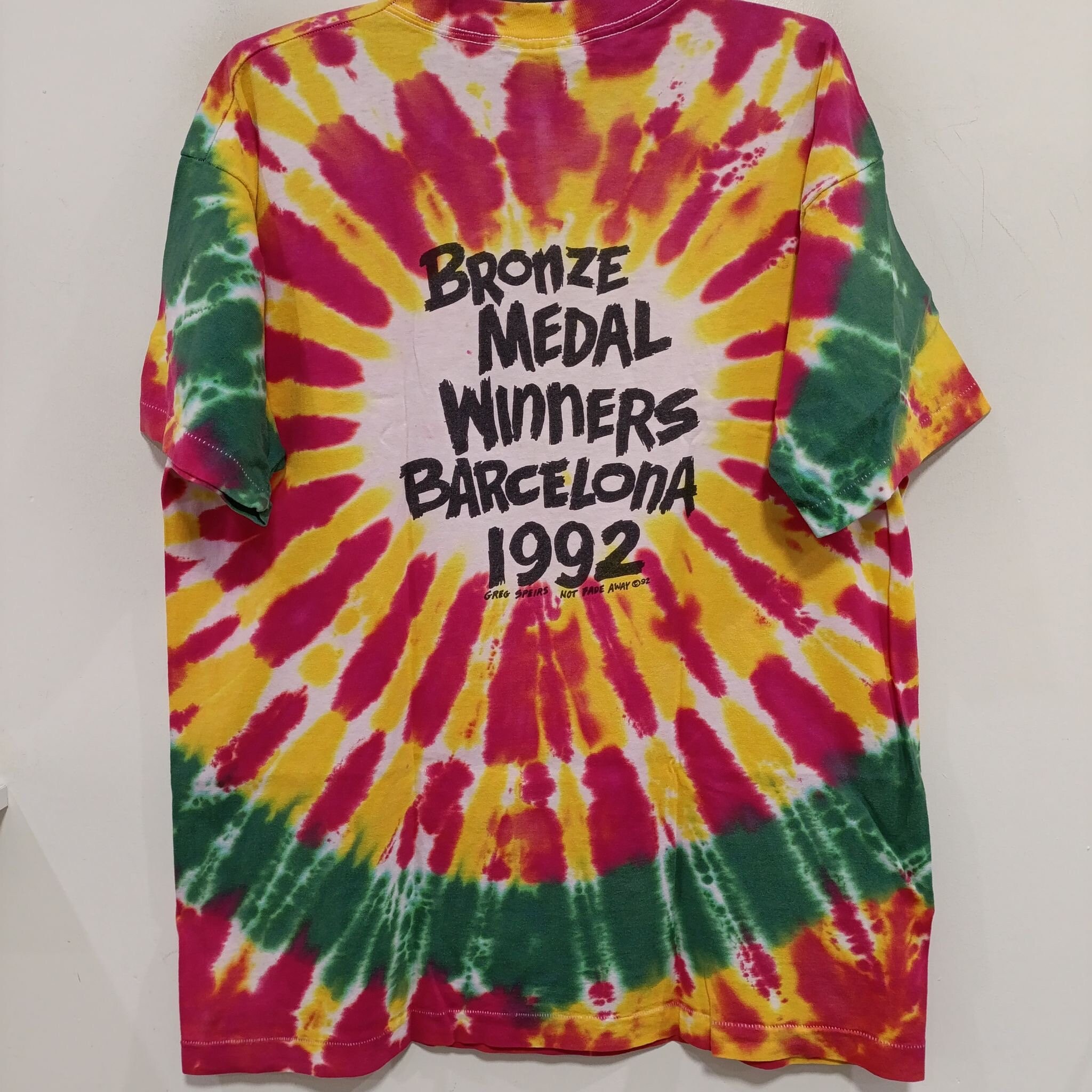 Vintage 1992 LITHUANIA Basketball Grateful Dead T-shirt, Single 