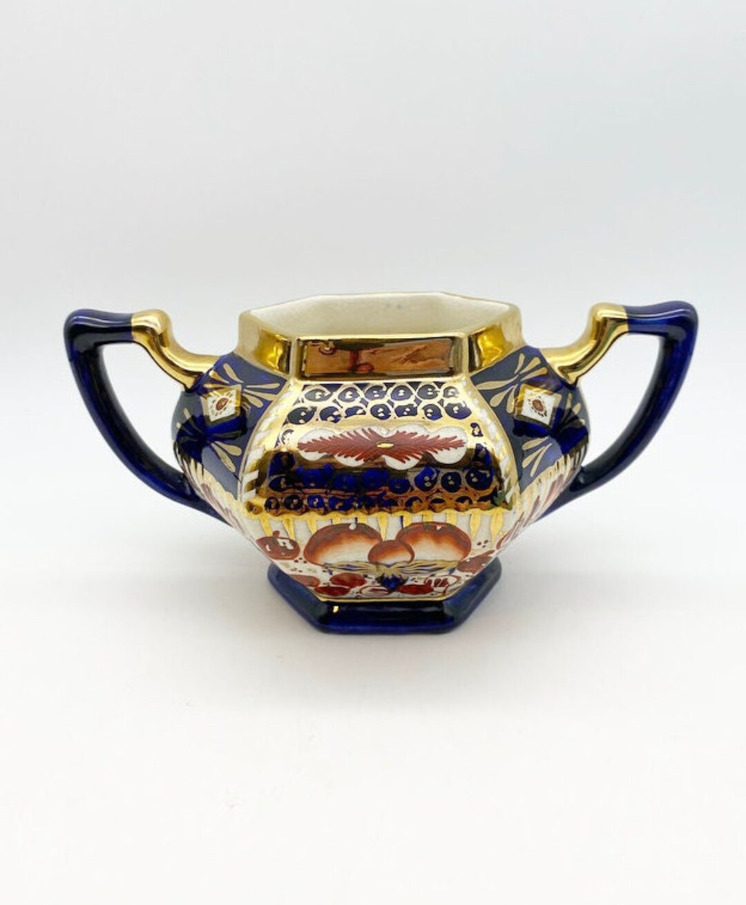 Antique Imari Sugar Bowl, Victorian Sugar Bowl, Victorian Ceramics