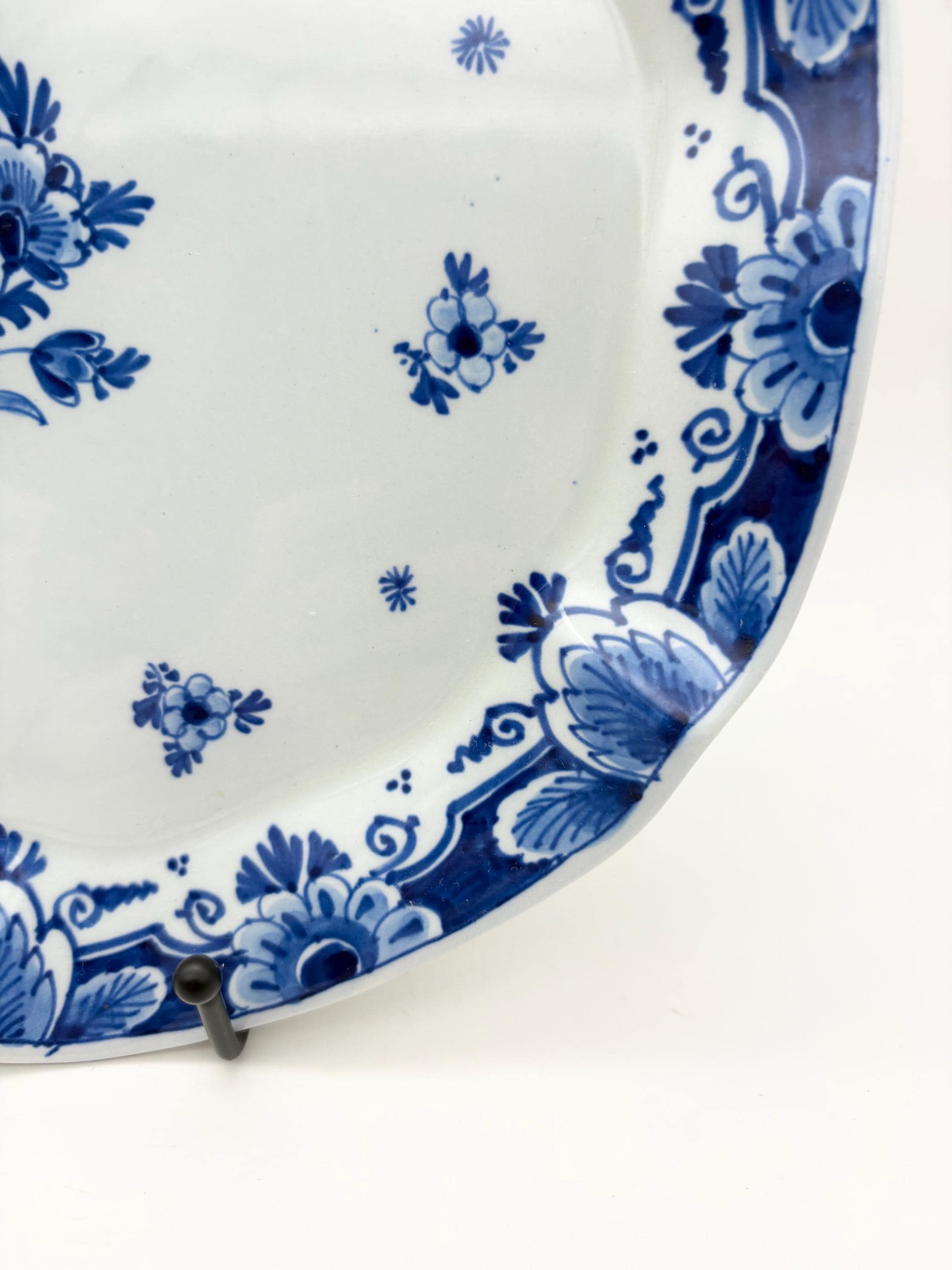 Vintage Delft Blue Floral Hand Painted Plate 1964 - Etsy Israel