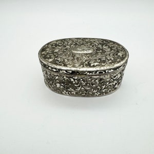 Small metal jewellery box, trinket box