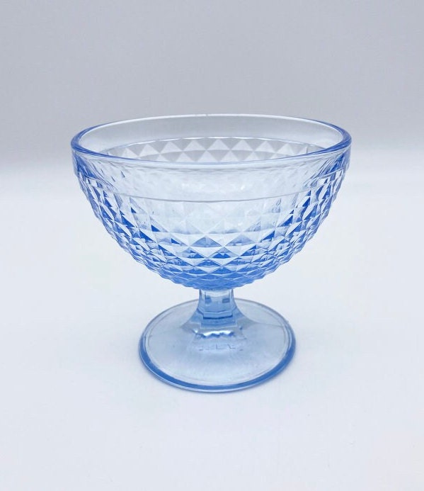 Ikea blau strukturierte Vintage-Stil Fußschale
