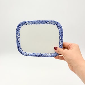 Vintage Spode blue Italian pattern small serving dish