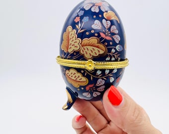 ヴィンテージの陶器製卵型小物入れ - Etsy 日本