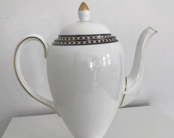 Wedgwood Ulander black& white coffee pot