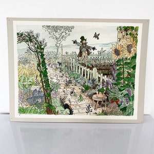 Ilustração original em aquarela de John Sewell