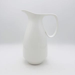 Vintage white bone china jug, white pitcher