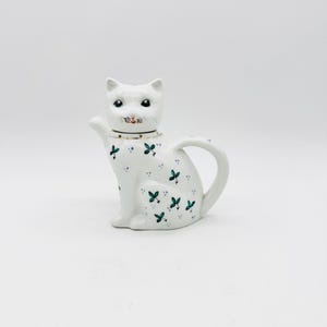 Vintage Chinese lucky cat teapot, cat teapot, novelty teapot
