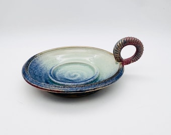 Vintage Kennedy pottery chamberstick candle holder