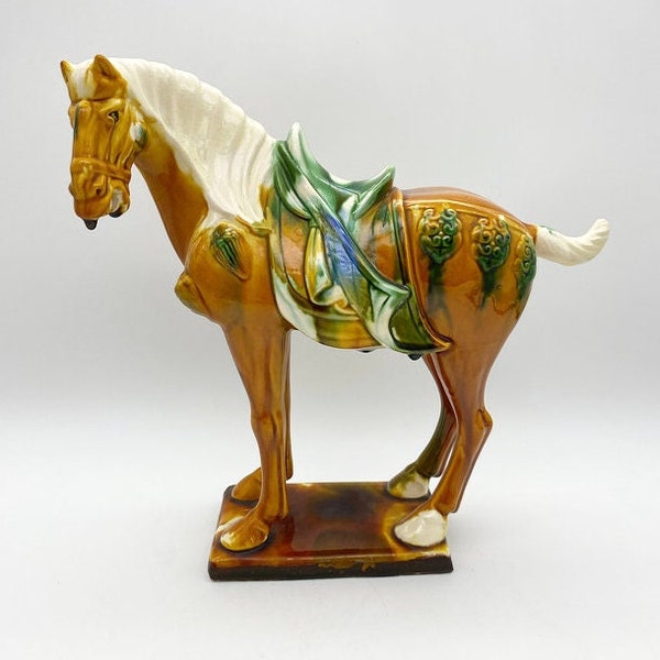 cheval Tang chinois vintage 26cm de haut