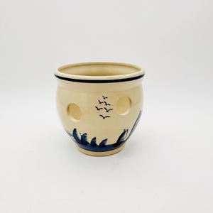 Vintage ceramic bulb planter, indoor plant pot